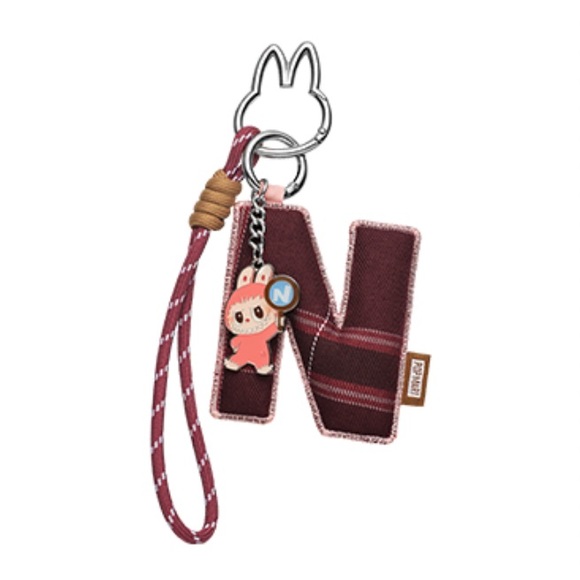 POP MART Accessories - LETTER N - Authentic Pop Mart Pin For Love Letter Pendant, Confirmed Blind Box